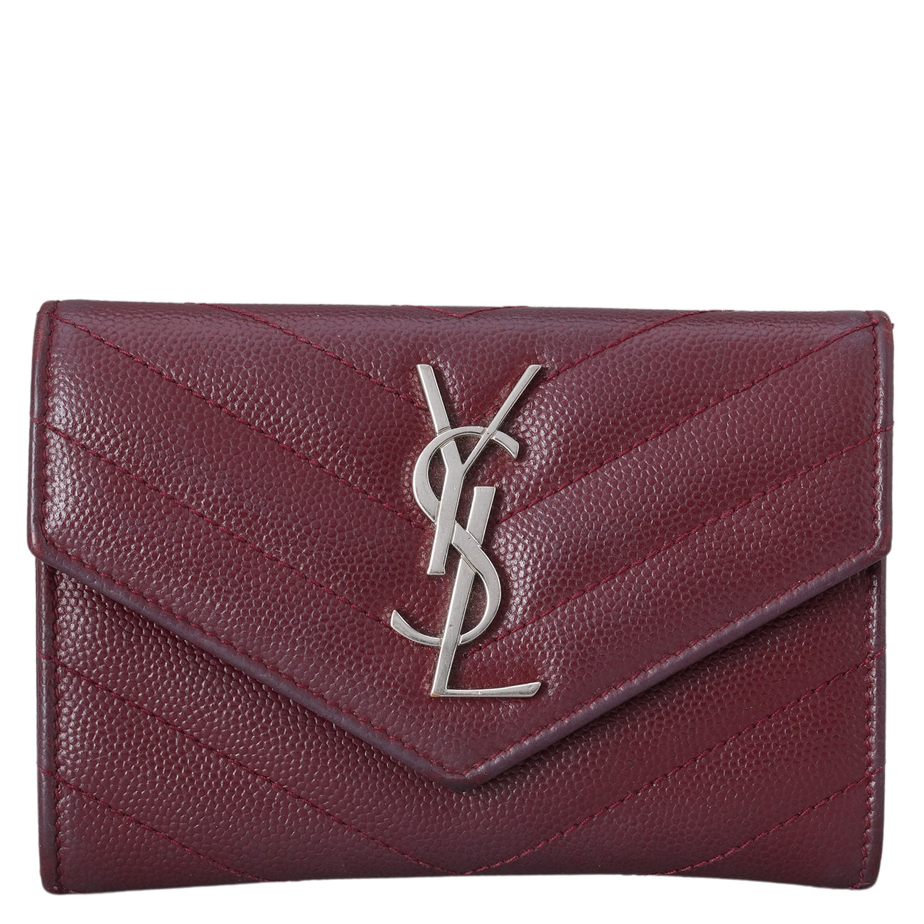 YVES SAINT LAURENT(USED)생로랑 414404 마틀라세 엔벨로프 카드지갑